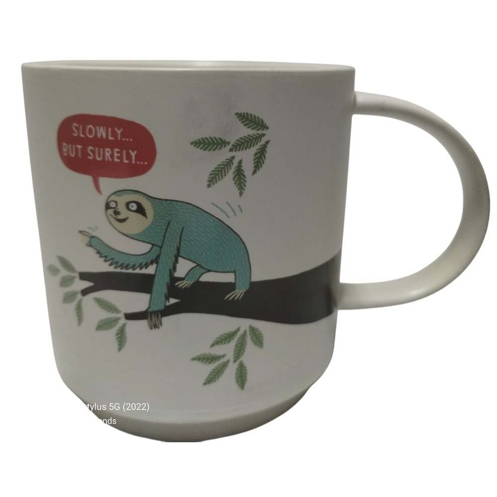 Hallmark Shoebox Sloth Mug Slowly But Surely Funny Coffee Cup‎